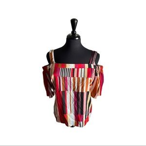 Off the Sholder Stripe Blouse